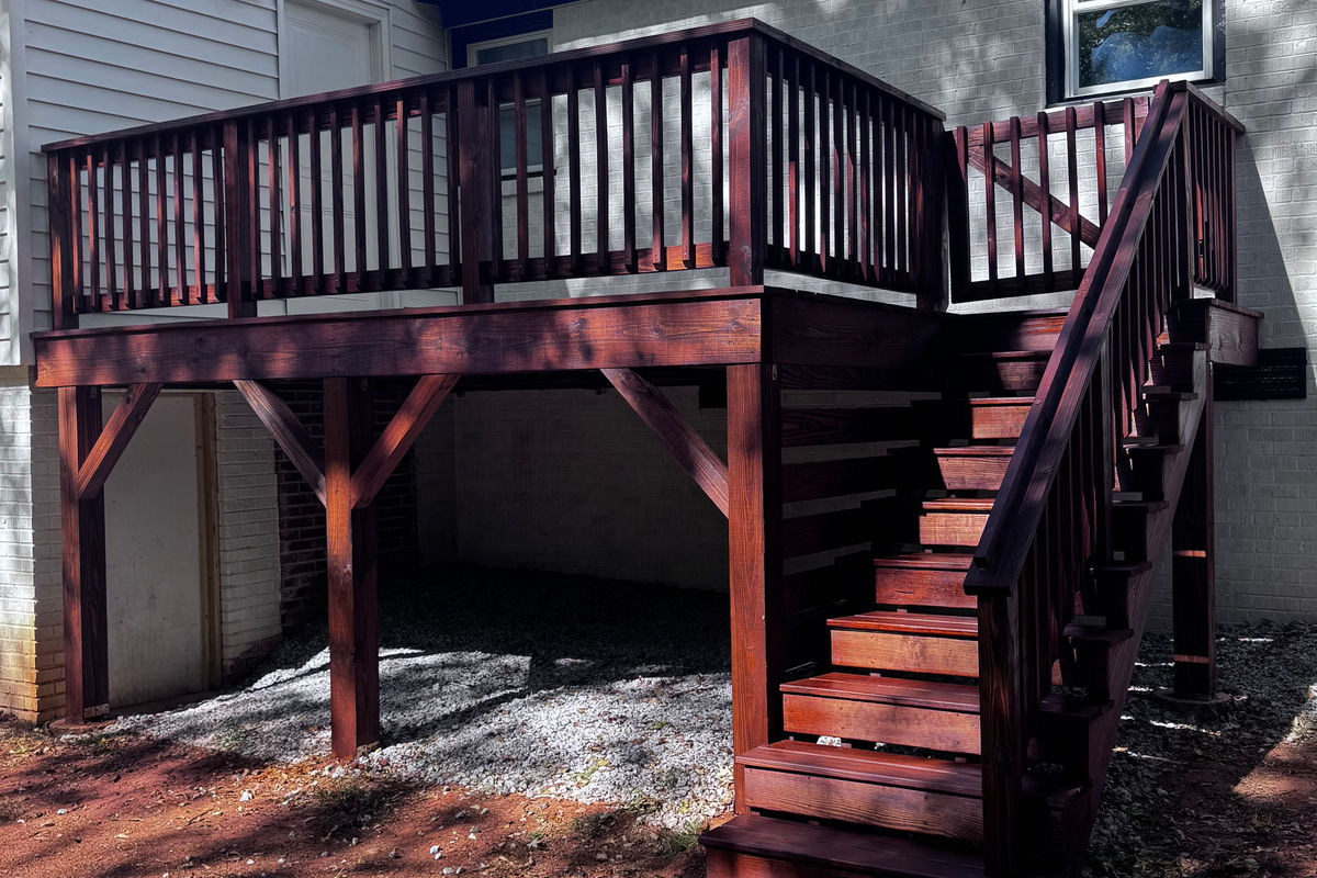 Stained deck in Spartanburg, SC