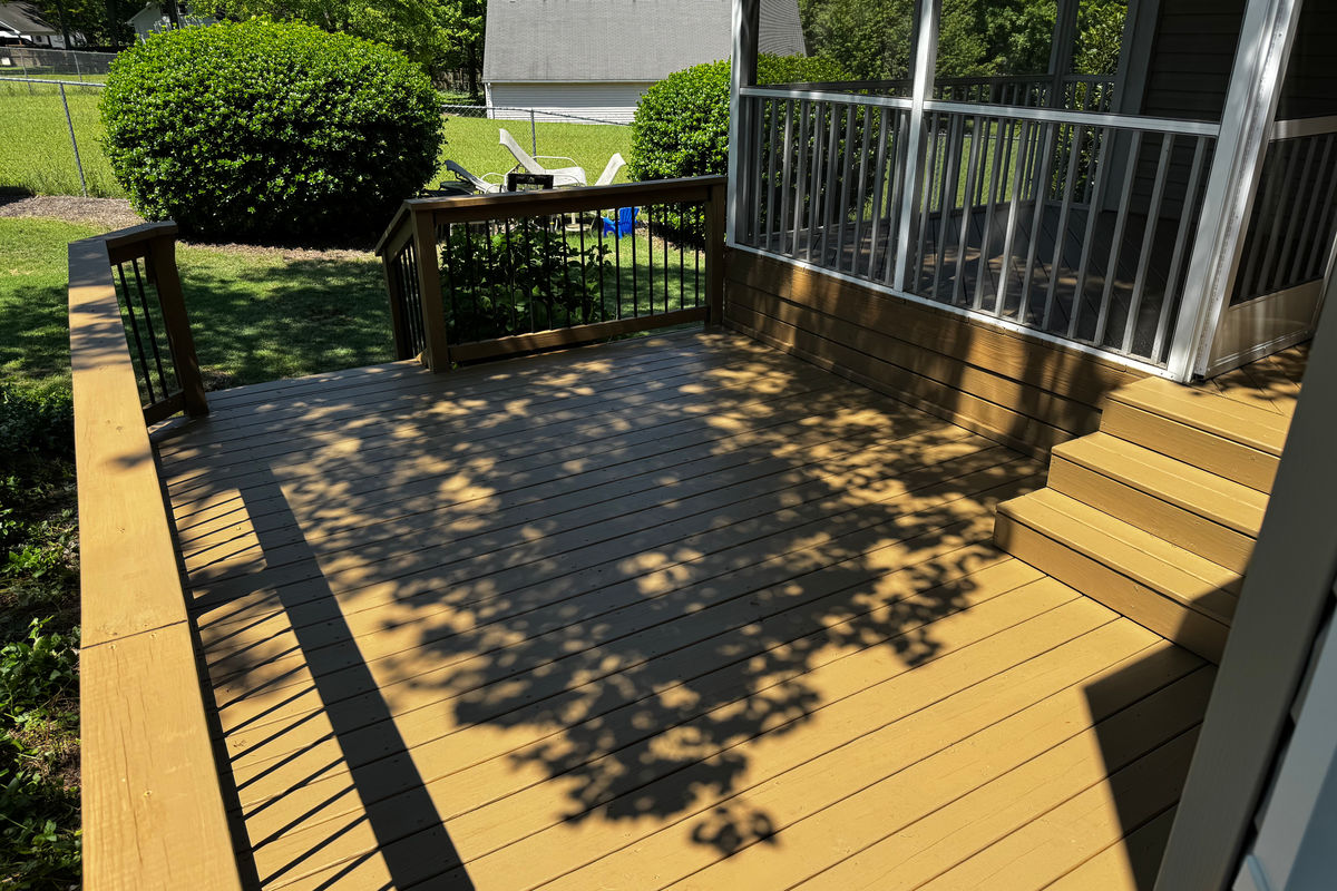 Stained deck in Spartanburg, SC